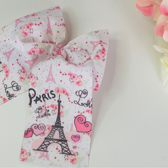 CHEER HAIR BOW PARIS EIFFEL TOWER - Picture 3 of 3